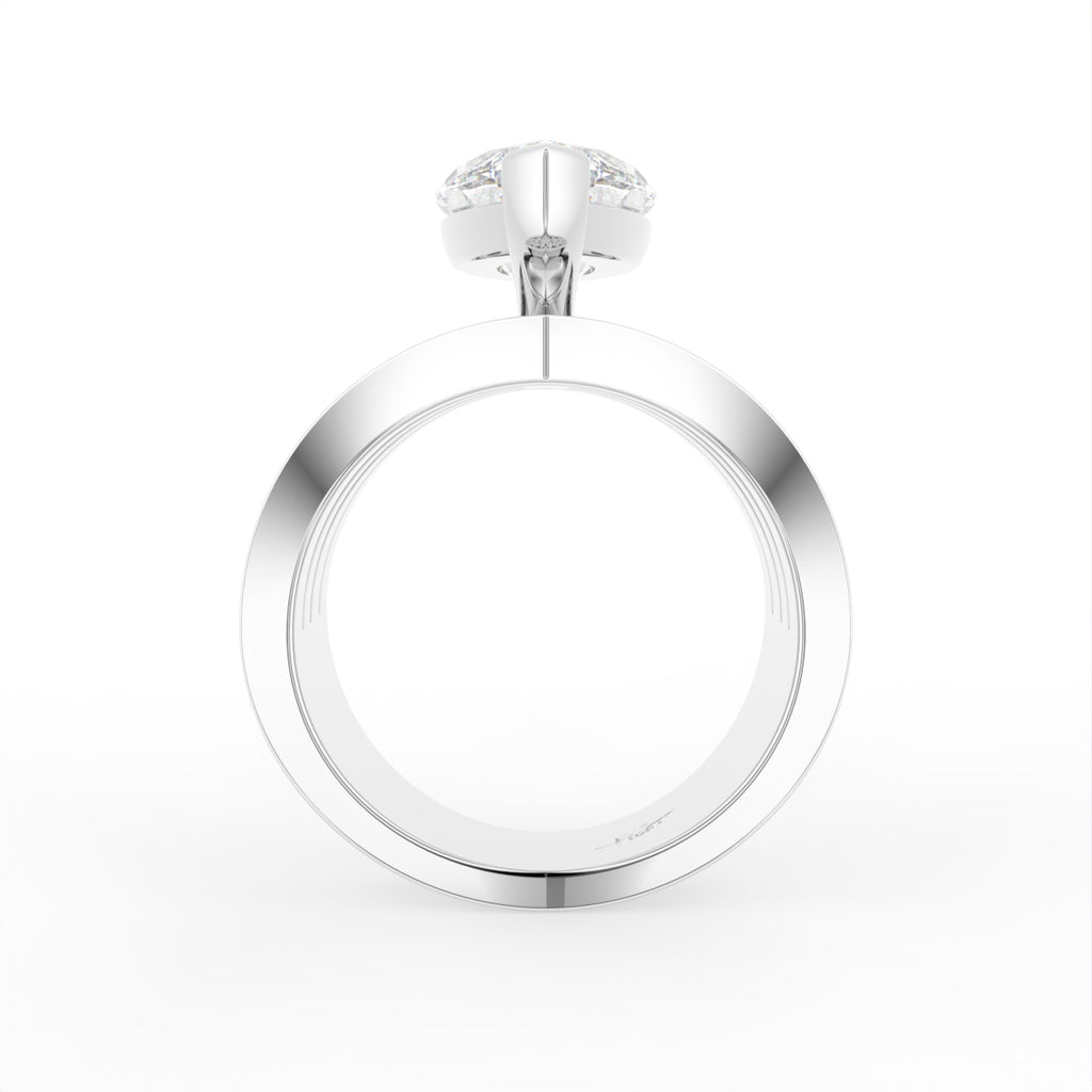 18K Bespoke Marquise Diamond Ring — FRONT