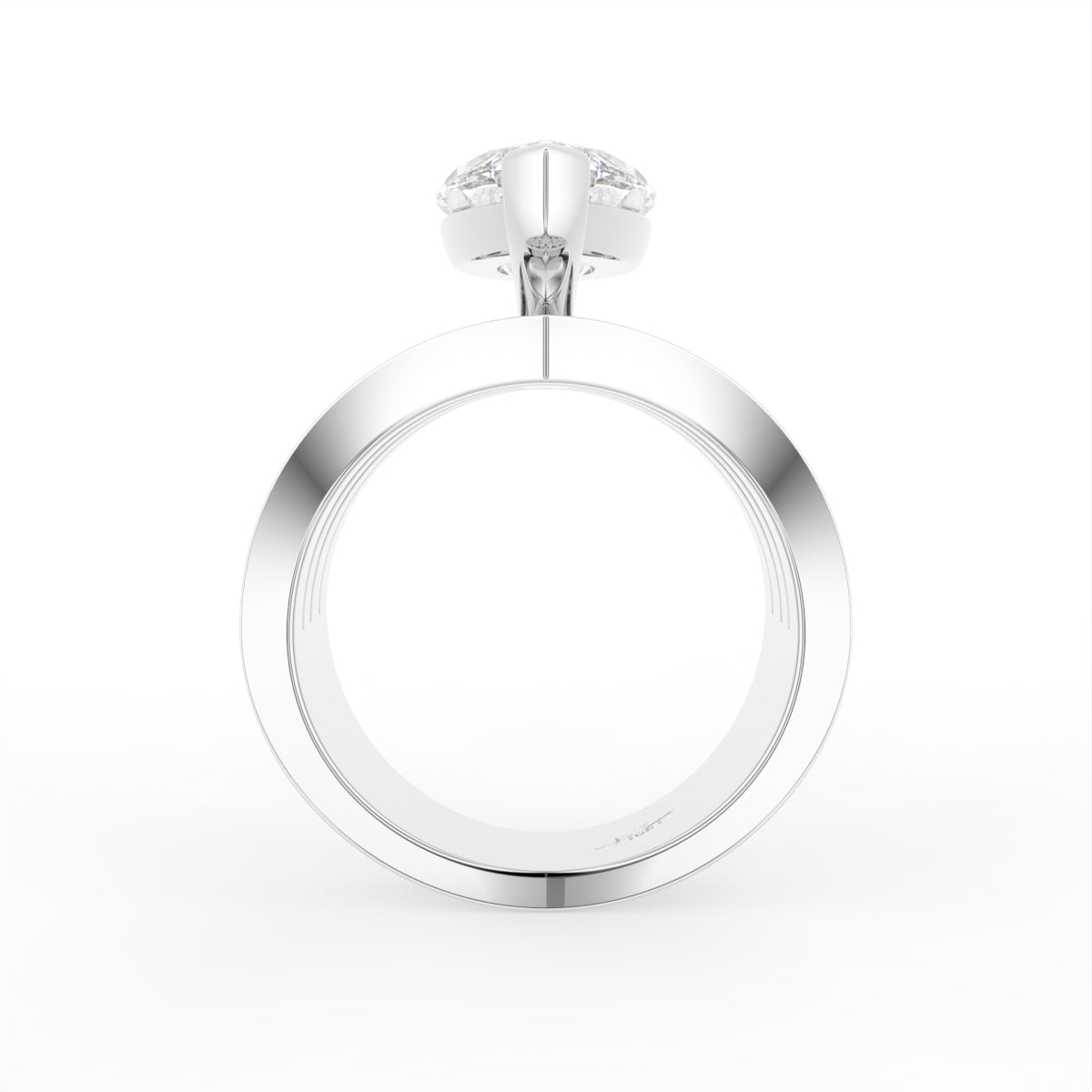 18K Bespoke Marquise Diamond Ring — FRONT
