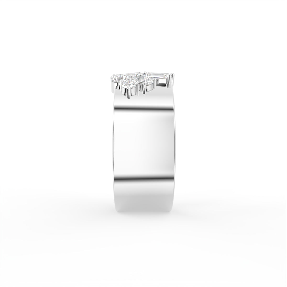 18K Bespoke Diamond Ring — SIDE