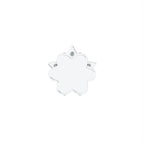 14K Star Round Diamond Piercing Earrings — BACK