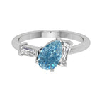 vimg:FJ2408|18K White Gold Bespoke Pear Diamond Ring — TOP