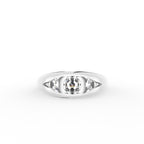vimg:FJ6781|vimg:FJ6840|18K Yellow Gold Bespoke Octagon Diamond Ring — TOP