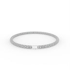 Sterling Silver Diamond Bracelet — FRONT/BACK