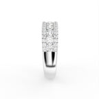 18K White Gold Eternity Round Diamond Ring — SIDE
