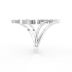 18K Bespoke Baguette Diamond Ring — SIDE