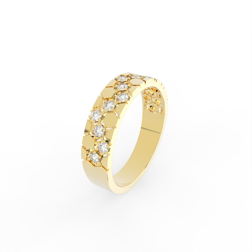 Sterling Silver Diamond Ring — IMAGE URL