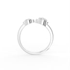 18K Bespoke Cluster Diamond Ring — FRONT