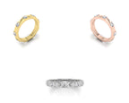 18K Eternity Round Diamond Ring — 3 COLOR