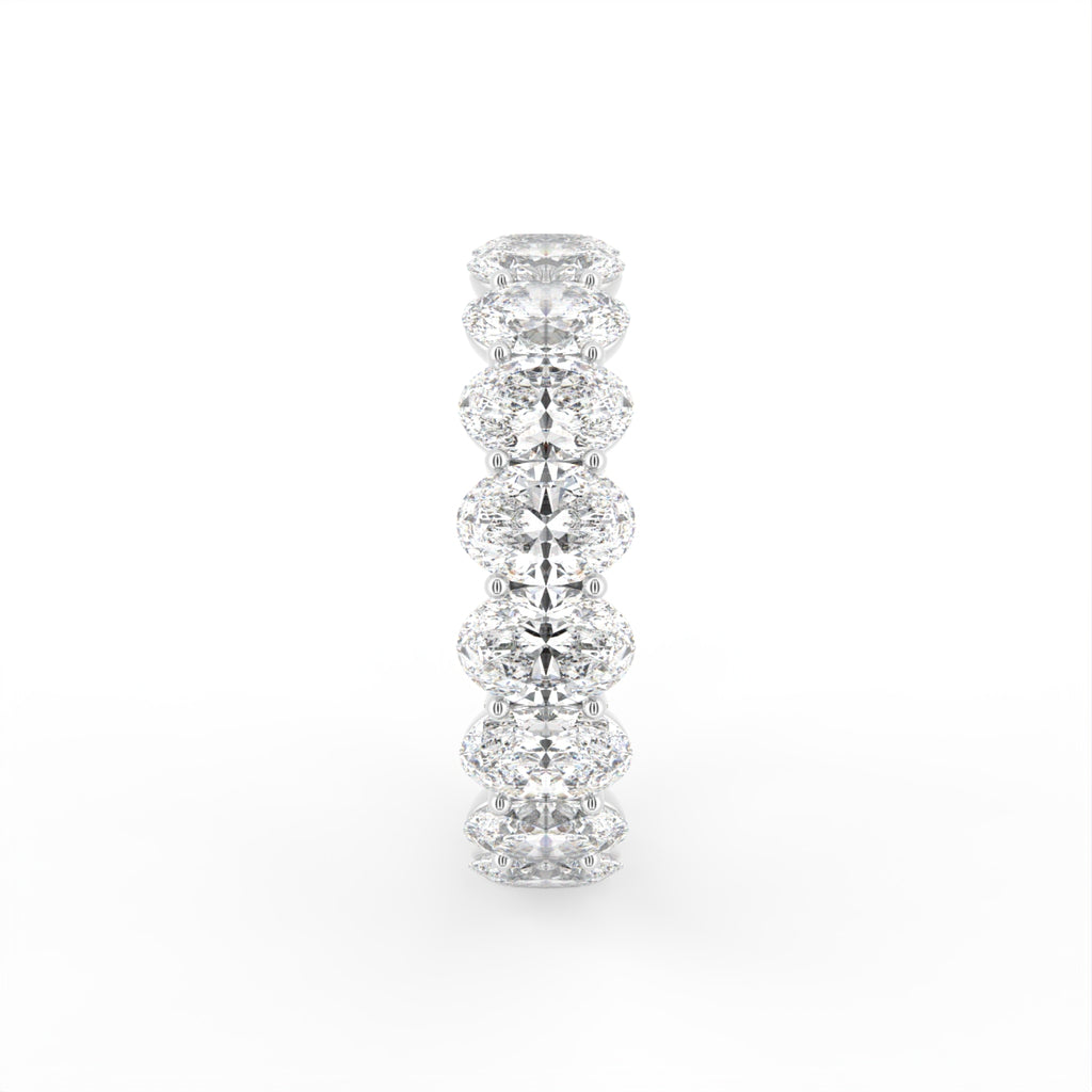 vimg:FJ4094|vimg:FJ4095|vimg:FJ4096|vimg:FJ3872|vimg:FJ3873|vimg:FJ3874|vimg:FJ4092|14K White Gold Full Eternity Oval Diamond Ring — SIDE