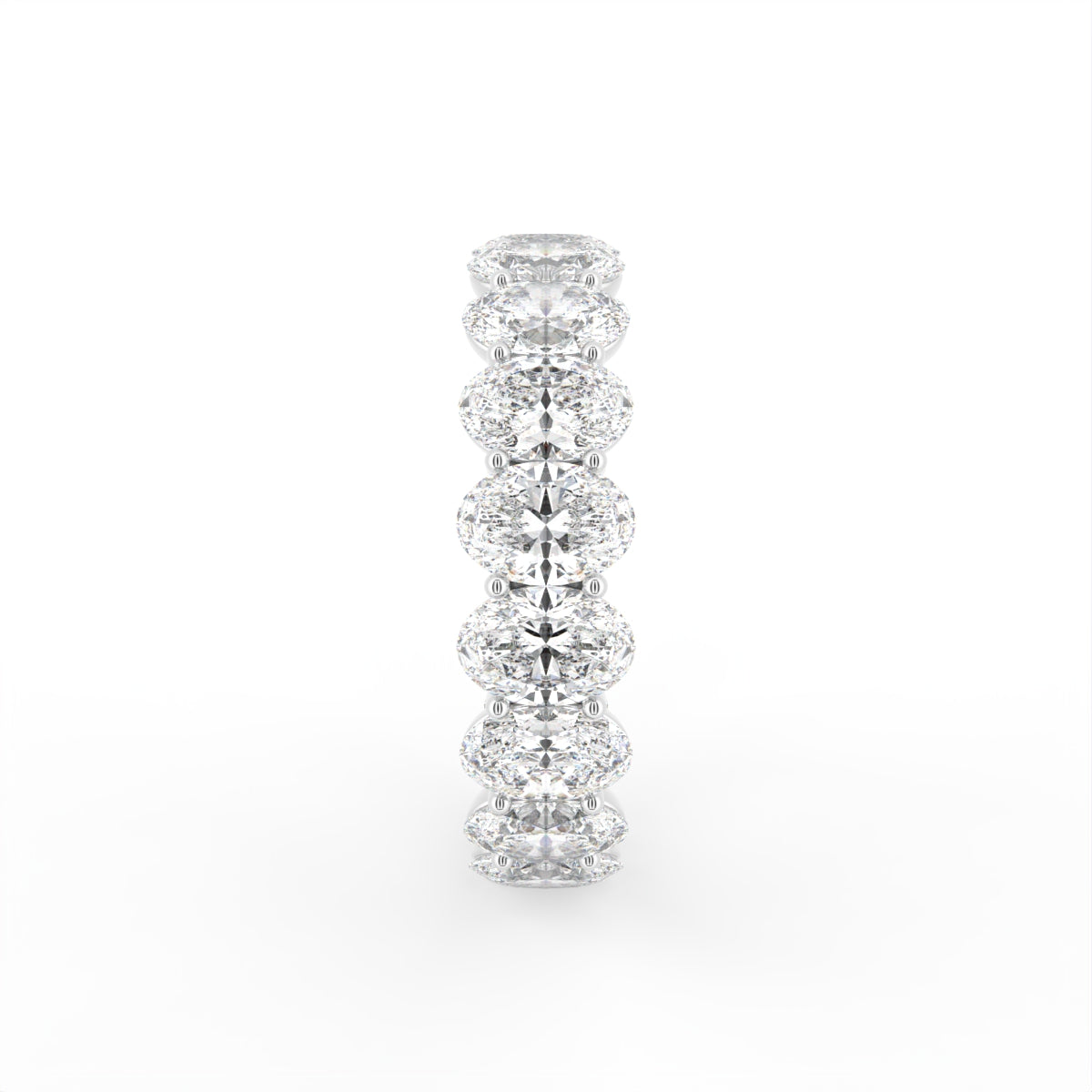 vimg:FJ4094|vimg:FJ4095|vimg:FJ4096|vimg:FJ3872|vimg:FJ3873|vimg:FJ3874|vimg:FJ4092|14K White Gold Full Eternity Oval Diamond Ring — SIDE
