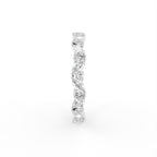 18K Full Eternity Round Diamond Ring — SIDE