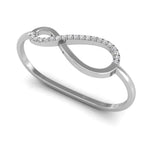 18K Infinity Round Diamond Bracelet — 3D VIEW
