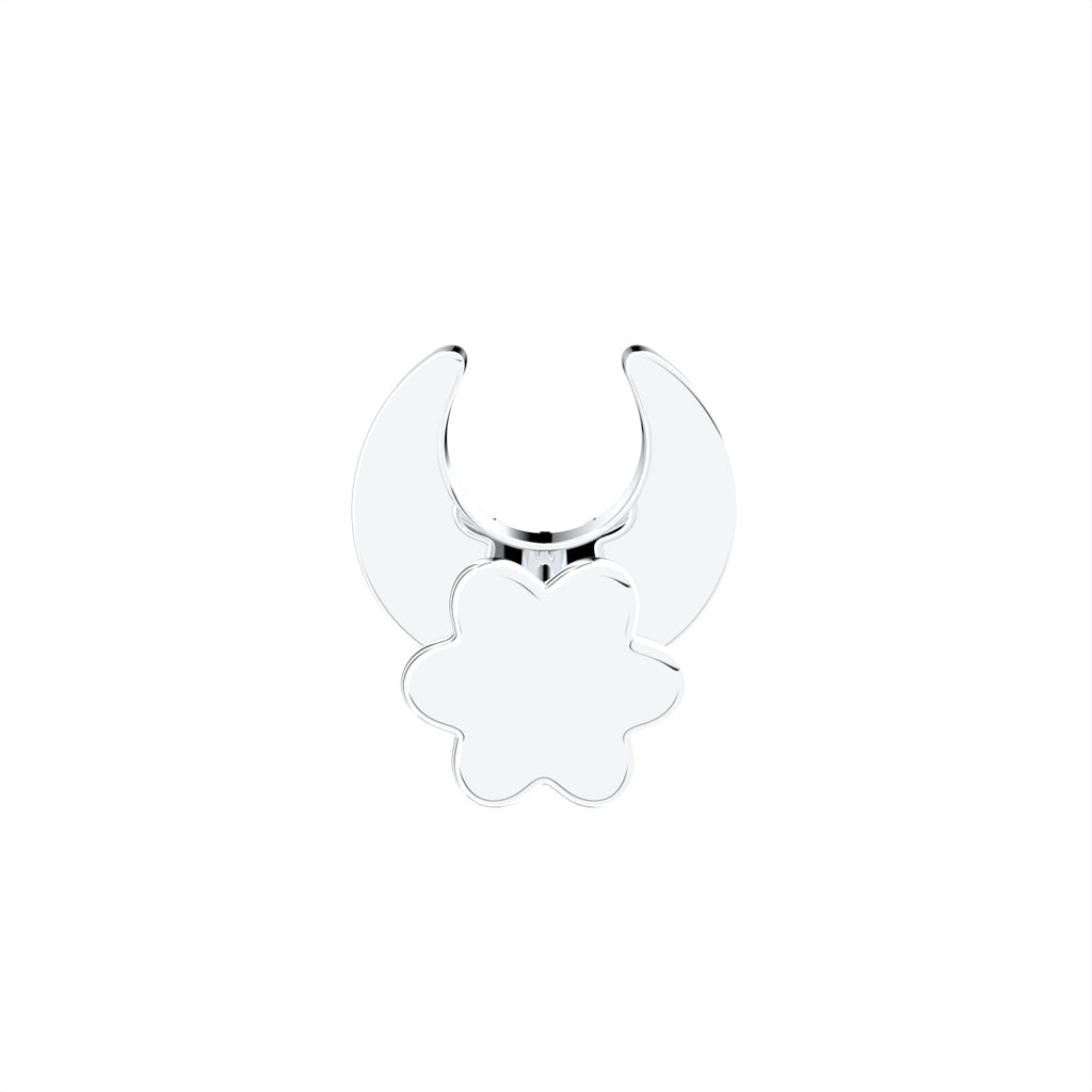 vimg:FJ4179|vimg:FJ4172|18K White Gold Crescent Moon Round Diamond Earrings — BACK
