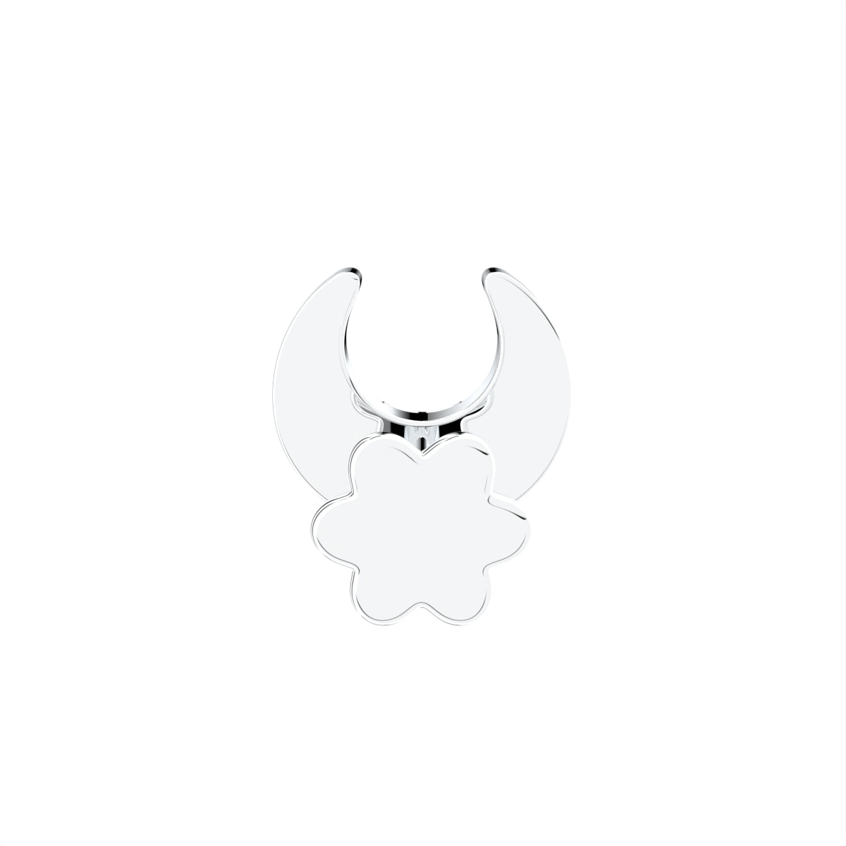 vimg:FJ4179|vimg:FJ4172|18K White Gold Crescent Moon Round Diamond Earrings — BACK