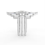 Sterling Silver Diamond Ring — 3D / RIGHT