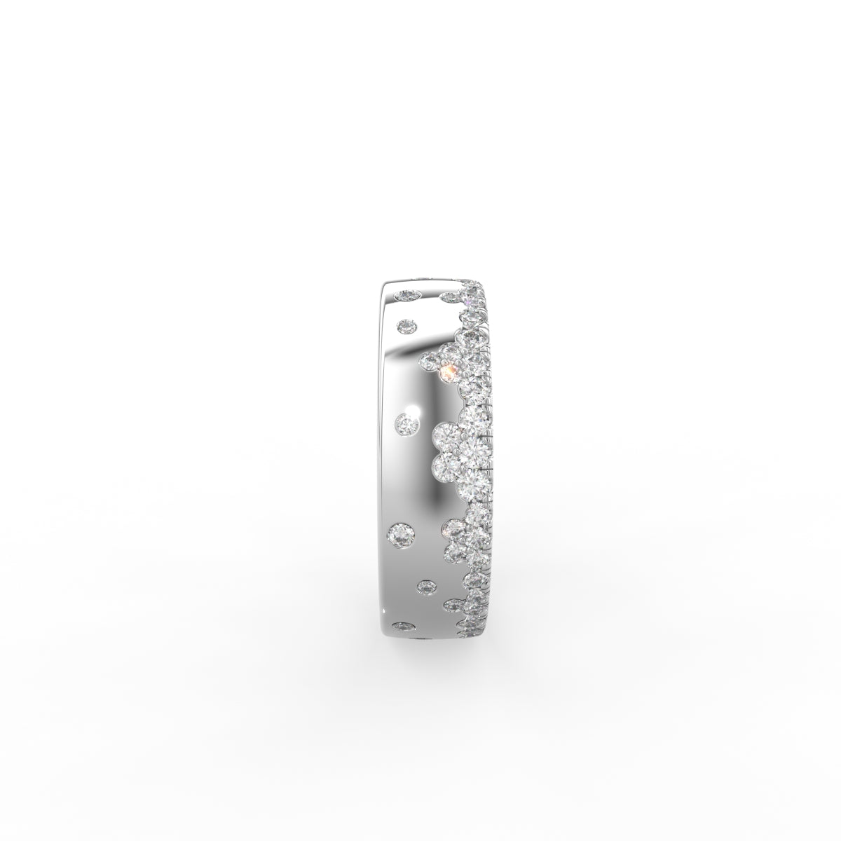 vimg:FJ6630|vimg:FJ6626|18K Round Diamond Band Ring — SIDE