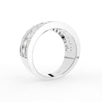 18K Eternity Round Diamond Multi-Row Ring — 3D VIEW