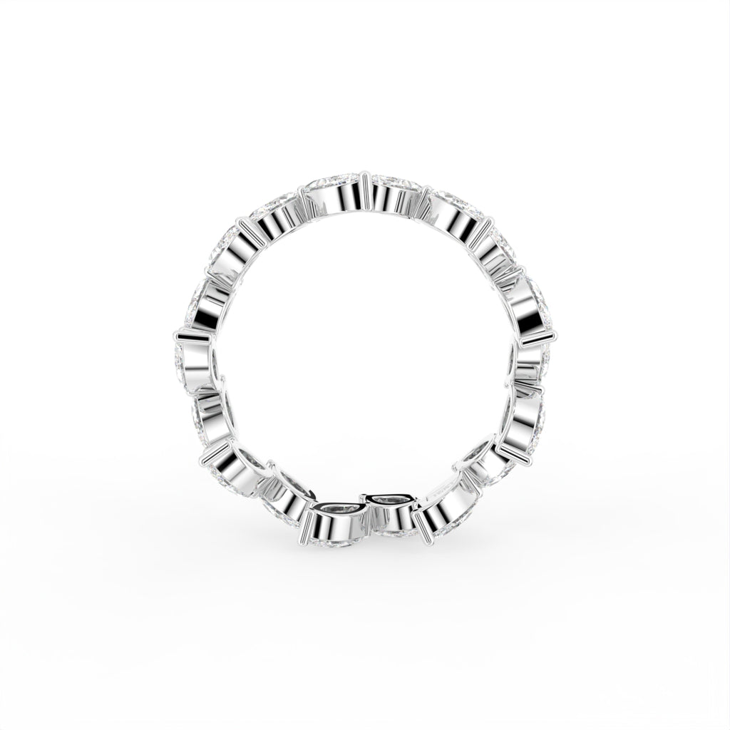 18K Bespoke Marquise Diamond Eternity Ring — FRONT