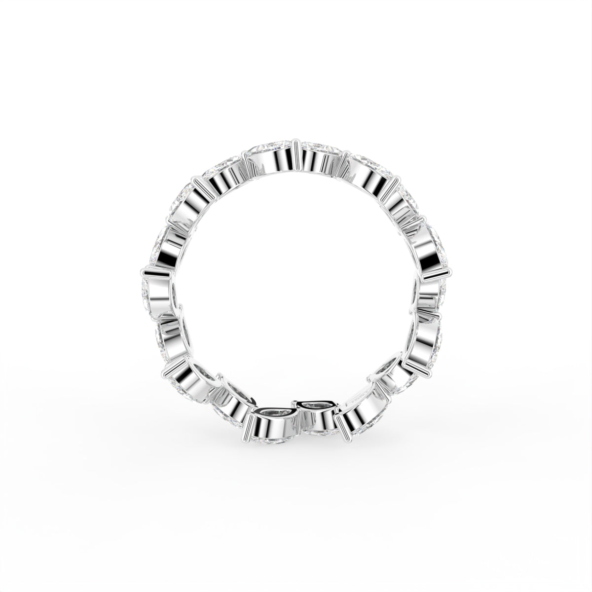 18K Bespoke Marquise Diamond Eternity Ring — FRONT