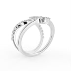 18K Bespoke Pave Diamond Ring — 3D VIEW