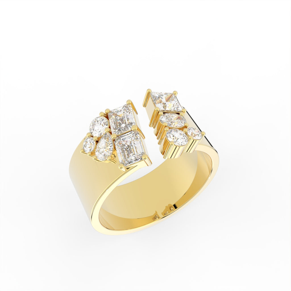 Sterling Silver Diamond Ring — IMAGE URL