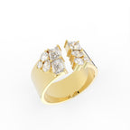 Sterling Silver Diamond Ring — IMAGE URL