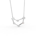 vimg:FJ6866|vimg:FJ6867|18K Constellation Round Diamond Pendant — 3D VIEW