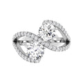 18K Bespoke Round Diamond Ring — TOP