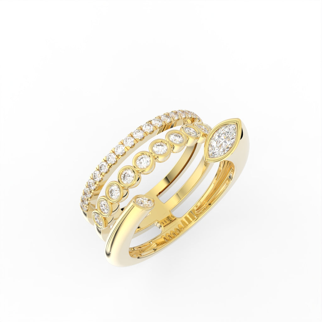 Sterling Silver Diamond Ring — IMAGE URL