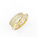 Sterling Silver Diamond Ring — IMAGE URL