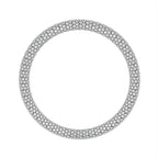 18K Round Diamond Pave Bracelet — FRONT