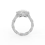 vimg:FJ6529|vimg:FJ6585|18K Solitaire Oval Diamond Ring — FRONT