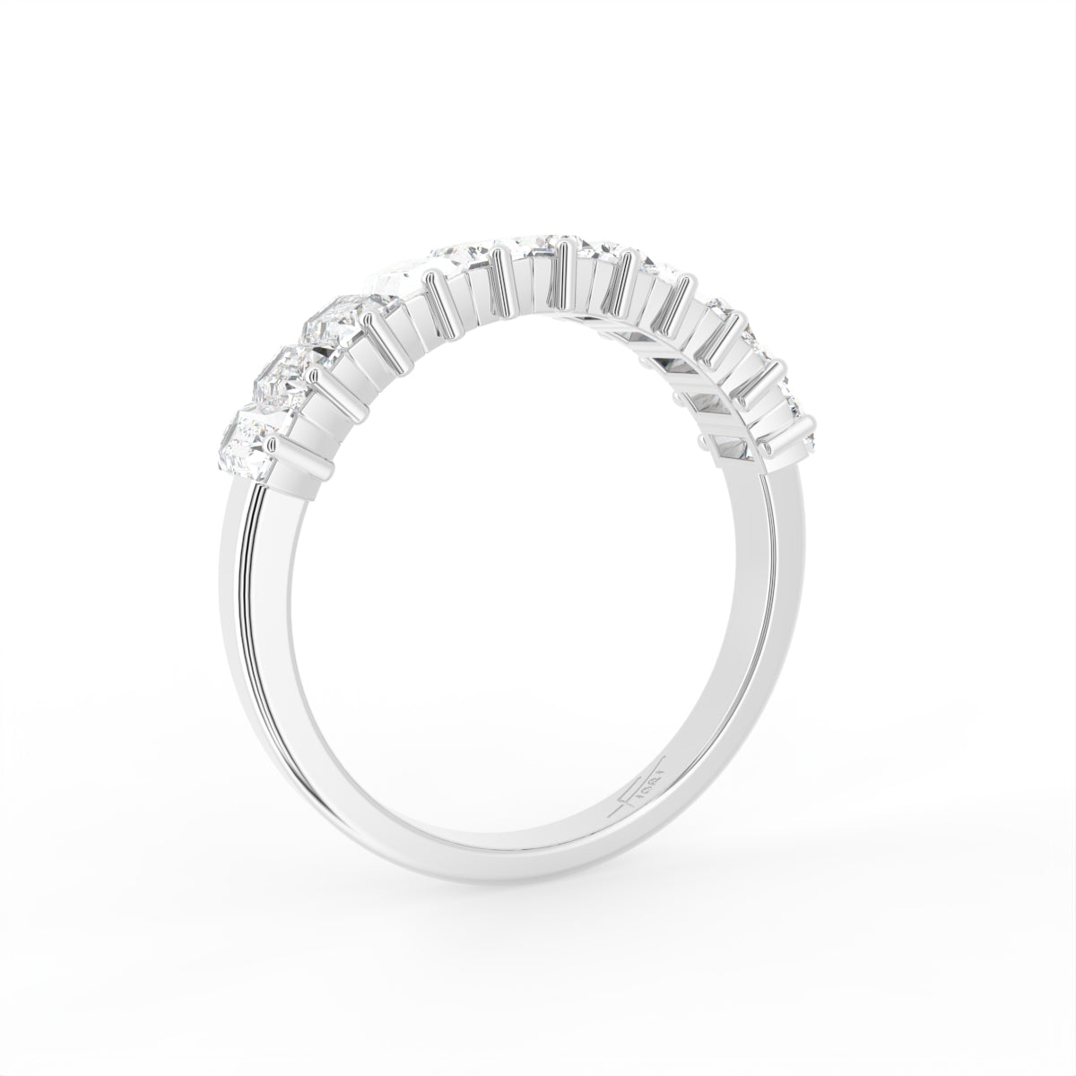 18K Eternity Baguette Diamond Ring — 3D VIEW