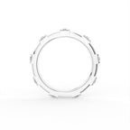 18K Eternity Round Diamond Ring — FRONT