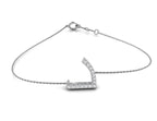 18K Arabic Alphabet Diamond Bracelet — TOP