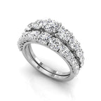 18K Bespoke Round Diamond Ring — 3D VIEW