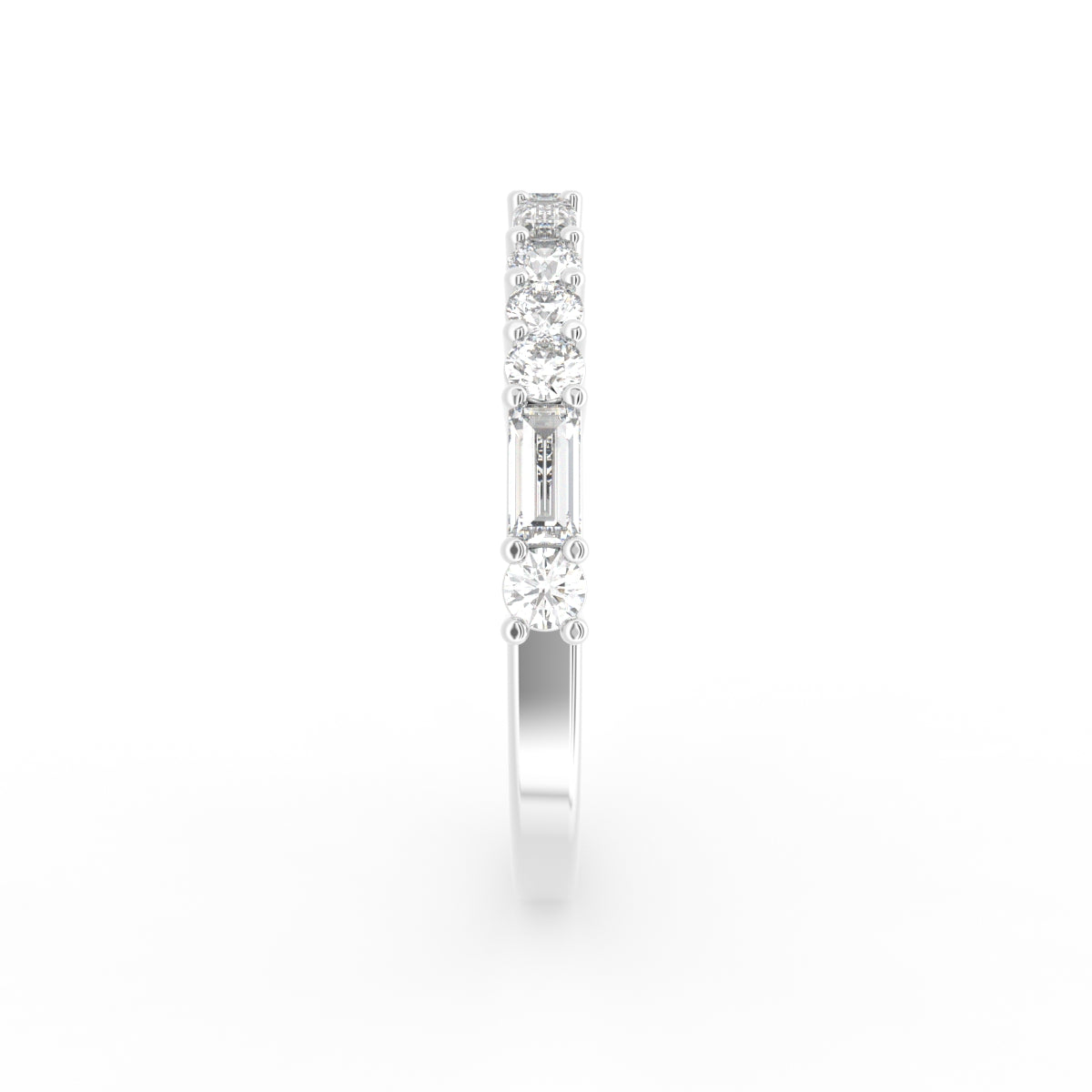 18K Eternity Diamond Ring — SIDE