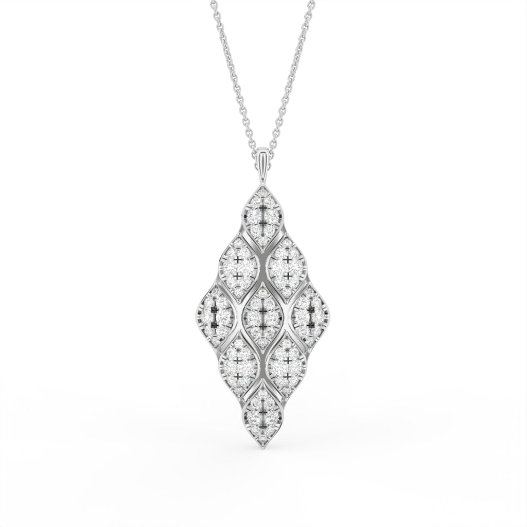 Sterling Silver Diamond Pendant — TOP