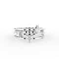18K Triple Band Diamond Ring — TOP