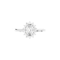 18K Halo Diamond Ring — TOP