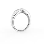 vimg:FJ6781|vimg:FJ6840|18K Yellow Gold Bespoke Octagon Diamond Ring — 3D VIEW
