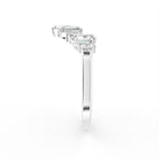 18K White Gold Baguette Diamond Ring — SIDE