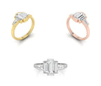 vimg:FJ3230|vimg:FJ3231|18K White Gold Trilogy Baguette Diamond Ring — 3 COLOR