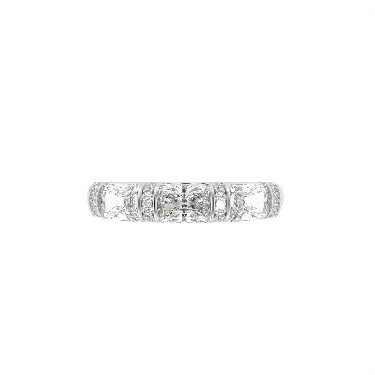 vimg:FJ4056|vimg:FJ6339|vimg:FJ4688|14K Emerald Diamond Eternity Ring — TOP