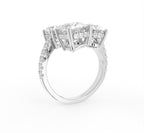 18K Cluster Diamond Ring — 3D VIEW
