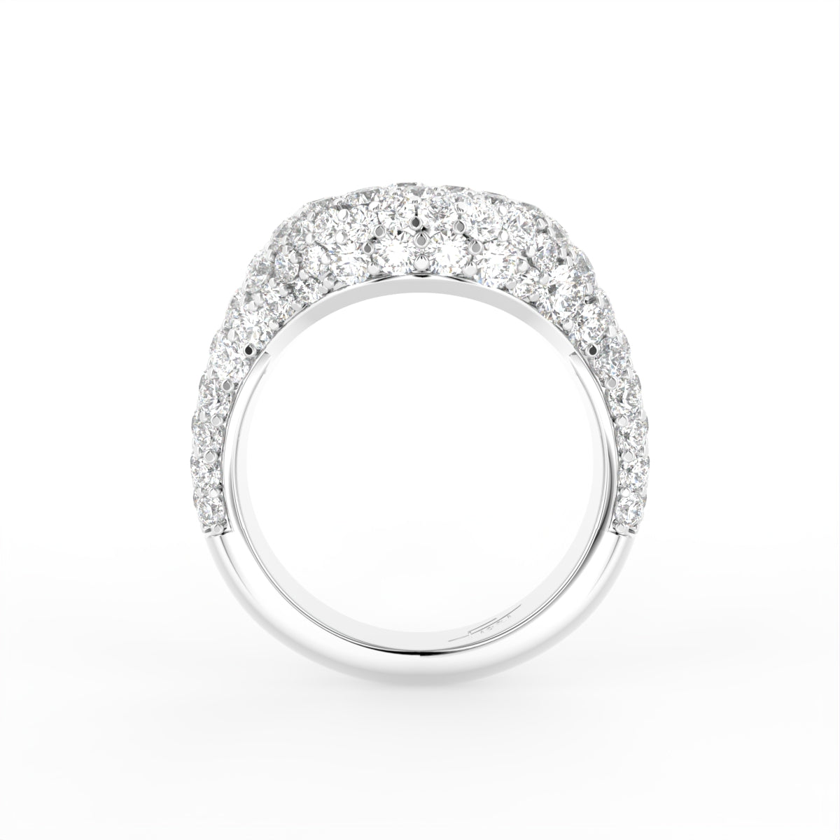 18K Bespoke Diamond Ring — FRONT