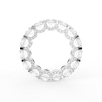 18K Full Eternity Oval Diamond Ring — FRONT
