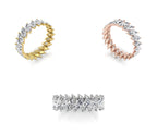 vimg:FJ4659|vimg:FJ4660|vimg:FJ4661|vimg:FJ4662|vimg:FJ4663|vimg:FJ4664|vimg:FJ3865|14K White Gold Eternity Marquise Diamond Ring — 3 COLOR