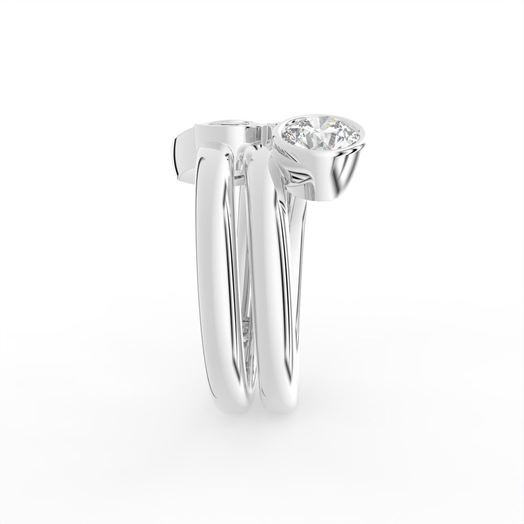 18K Bespoke Diamond Ring — SIDE