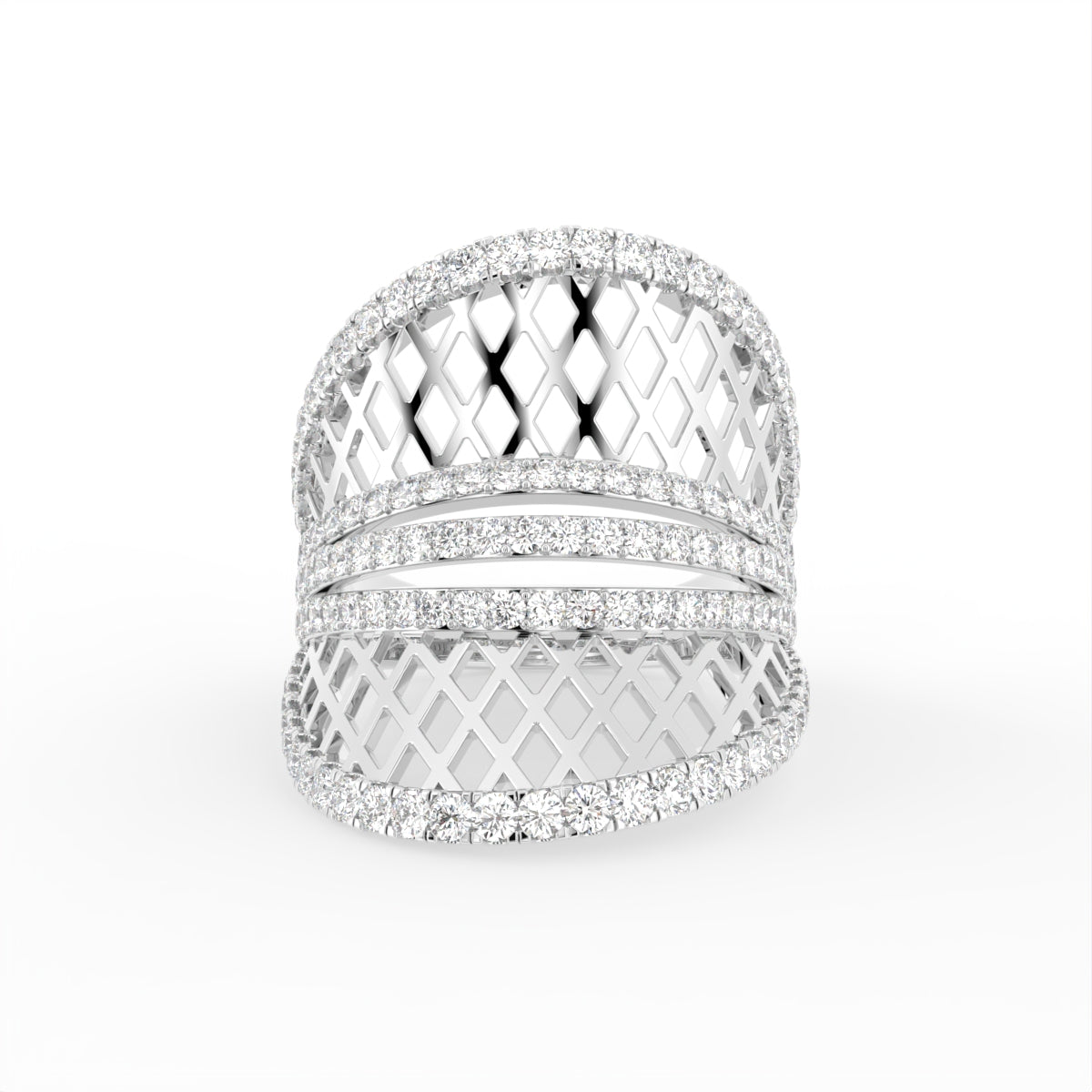 18K Bespoke Diamond Ring — TOP